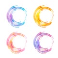 Abstract circle bright background