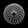 Abstract Circle Design Element with 3D Illusion Effect Royalty Free Stock Photo