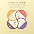 Abstract circle label infographics