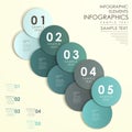 Abstract circle label infographics