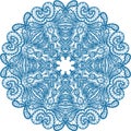 Abstract circle lace pattern.