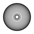 Abstract Circle Lines Spirograph Pattern. Round Rotation Design Element Royalty Free Stock Photo