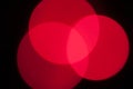 Abstract circle red intersection lights