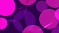 Abstract circle shape and dass line colors with light on purple background