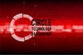 Abstract Circle Technology Background, vector illustration