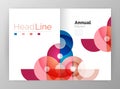 Abstract circles, annual report covers Royalty Free Stock Photo