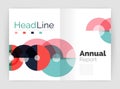 Abstract circles, annual report covers Royalty Free Stock Photo