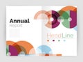 Abstract circles, annual report covers Royalty Free Stock Photo