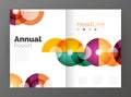 Abstract circles, annual report covers Royalty Free Stock Photo