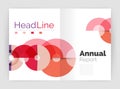 Abstract circles, annual report covers Royalty Free Stock Photo