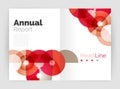 Abstract circles, annual report covers Royalty Free Stock Photo