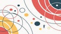 Abstract circles design, geometric pattern for modern backgrounds vector design Generative AI Royalty Free Stock Photo