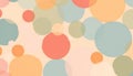 Abstract circles and dots pattern, colorful geometric design Generative AI Royalty Free Stock Photo