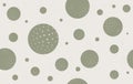 Abstract Circles And Dots Pattern, Green, On Gray Background, Isolated, Stock Vector Illustration, For Design Decoration, Print,