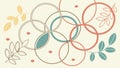 Abstract circles geometric pattern modern design element vector design Generative AI Royalty Free Stock Photo