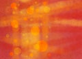 Abstract circles and light streaks in orange and yellow on pink texture background Royalty Free Stock Photo