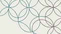 Abstract circles pattern, geometric and modern design element. vector design Generative AI Royalty Free Stock Photo