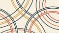 Abstract circles pattern illustration vector design Generative AI Royalty Free Stock Photo