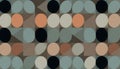Abstract circles pattern, retro design, colorful background, texture, art, Stock Photo, Generative AI Royalty Free Stock Photo