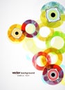 Abstract circles with speaker Royalty Free Stock Photo