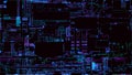 Abstract circuit board background. Computer parts, microcircuits on an electronic board. Futuristic data processing on Royalty Free Stock Photo