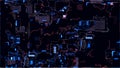 Abstract circuit board background. Computer parts, microcircuits on an electronic board. Futuristic data processing on Royalty Free Stock Photo