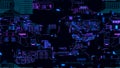 Abstract circuit board background. Computer parts, microcircuits on an electronic board. Futuristic data processing on Royalty Free Stock Photo