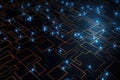 abstract circuit board background, 3d render, computer digital image, Abstract digital network background, technology and complex