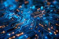 Abstract circuit board futuristic technology processing background