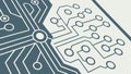Abstract circuit board or network pattern graphic element for technology vector design Generative AI Royalty Free Stock Photo