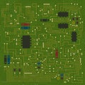 Abstract circuit board texture. Royalty Free Stock Photo