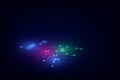 Abstract circuit networking blockchain concept background Royalty Free Stock Photo