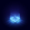 Abstract circuit networking blockchain concept background. vector illustration eps10 Royalty Free Stock Photo