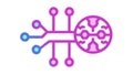 Abstract Circuit Pattern, Technology Data Vector Graphic, vector design Generative AI Royalty Free Stock Photo