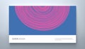 Abstract circular background with many thin lines. Many random circle with noise effect. Cover design template. Vector