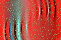 Abstract circular background in red blue hues. Bubbles Royalty Free Stock Photo