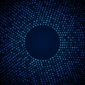 Abstract Circular Blue Background.