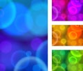 Abstract circular bokeh background