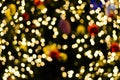 Abstract circular bokeh background of Christmas Day and New Year