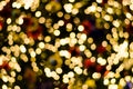 Abstract circular bokeh background of Christmas Day and New Year Royalty Free Stock Photo