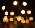 Abstract circular bokeh background of Christmaslight Royalty Free Stock Photo