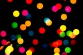 Abstract circular bokeh background of Christmaslight Royalty Free Stock Photo