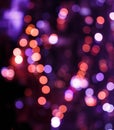 Abstract circular bokeh background of City light in heart image