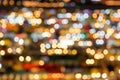 Abstract circular bokeh background of Train night market , Thailand