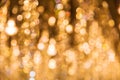 Abstract circular bokeh of gold colour for background