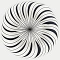 Abstract Circular Design Coloring Page With Spinning Pattern