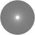 Abstract Circular Geometric Burst Rays On White. EPS 10 vector