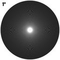 Abstract Circular Geometric Burst Rays On White. EPS 10 vector