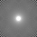 Abstract Circular Geometric Burst Rays On White. EPS 10 vector