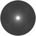 Abstract Circular Geometric Burst Rays On White. EPS 10 vector